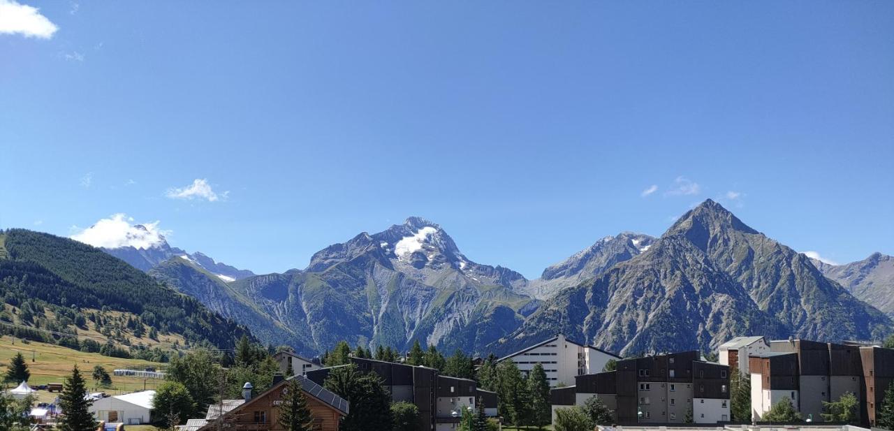 Residence Plein Sud A Cote Jandri Express, Front De Neige, Vue Splendide, Label 2 Alpes, Classe 2 Etoiles Tourisme 레두잘프 외부 사진