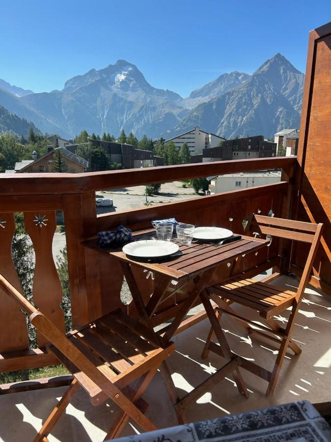 Residence Plein Sud A Cote Jandri Express, Front De Neige, Vue Splendide, Label 2 Alpes, Classe 2 Etoiles Tourisme 레두잘프 외부 사진